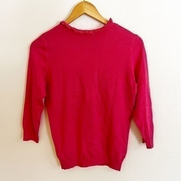 ‎Orsay Pink 3/4 Sleeve Sweater Size Small - Picture 4 of 4